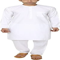 Royal Kurta Muška bijela čista pamučna kurta pidžama set