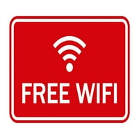 Klasični uokvireni besplatni WiFi znak - srednja