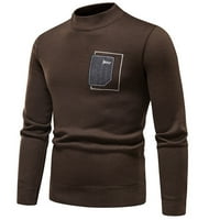Uorcsa novi proizvod pleteni zimski pulover modni kašmir čvrsti muški džemperi kafa