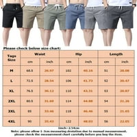 Grianlook muns sport mini pantalone srednje struk dno su pune boje ljetne kratke hlače Muškarci Leisure Workout Shorts Classic Fit ravno noga tamno siva l