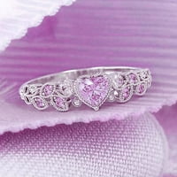 Biplut ženski prsten od listova oblika rhinestone nakit elegantan izvrsni prsten za vjenčanje