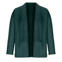 Žene pune boje casual dugih rukava jakne za blejsku jaknu dame okreću navraćene jakne Dressy Business Work Callar dugmad Blazers