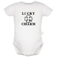 Lucky Charm Novelty Rompers za bebe, novorođene baby unise Bodysuits, novorođenčad, toddler 0-mjeseci