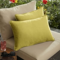 Set citrus žute obloge sunčanog jastuka na otvorenom 20