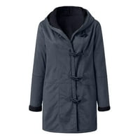 Badymincsl Ljetna ušteda moći Worns Warm FAU kaput jakna zimska dugme Čvrsta duga rukava odjeća