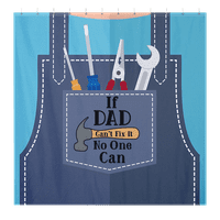 Sretna zastolje za tuširanje oca, poliesterski tkanini Zimski tuš Curkin set, aparat za pranje kupaonica s kukama, 72x72in