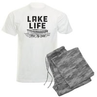 Cafepress - Život jezera pluta moj brod - muške svjetlosne pidžame