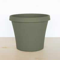 Bloem Terra Pot: 24 - živa zelena - izdržljiva lonac smola, za unutarnju i vanjsku upotrebu, vrtlarstvo,