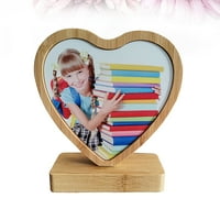 Oblik srca Foto okvir BAMBOO Photo Frame Creative ukras Okvir KRAFA KRAFA