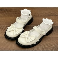 Oucaili Girls Mary Jane Platform Pumpe Chunky Oxfords Udobne cipele za gležnjeve Ženske bejne 5,5