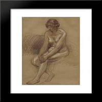 Femme nue uramljena umjetnost tisak teofil Steinlen