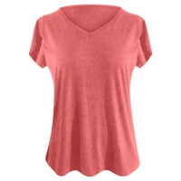 Ležerne majice Ružičaste ženske majice Poklon za kćer ženski ljetni vintage tiskani uzorak casual bluza