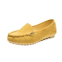 DMQupv ženske korekcijske sandale kopče ravne potpetice Ljetne dame Metalne cipele cipele Dreske sandale za žene sa lukom potpore sandale žuti 9