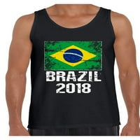 Awkward Styles Brazil Tank TOP za muškarce Brazilske poklone zastava Fudbal tenk top