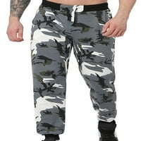 Leuncero muške hlače za crtanje dna kamuflažne pantalone muškarci Ležerne duksere slobodno-elastični