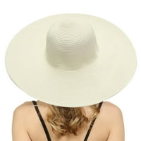 U ljetnim kape za žene široka bongrace žene slamne plaže šešir djevojčice sunčeva kapa sklopive žete
