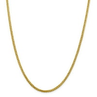 14K zlatni polusivični iskričački rezan pšenični ogrlica za pšenične nakit pokloni za žene