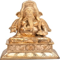 Ganesha nosio dugu južnu indijsku vijencu, Shivalgia u ruci