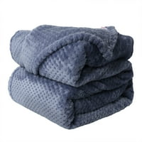 Meka Flannel Fleece bacaj pokrivač uzorak lagan pokrivač sva sezona Koristite Sapphire Blue
