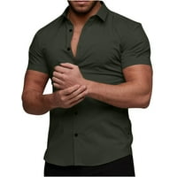 Muški mišićni fit haljina majica bez rukava bez rukava do dole majica Ljetne casual pune boje tina