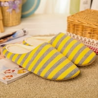 -Slip podne cipele tople kuće zimske plišane papuče ženska mekana spavaća soba ženska papučica, žuta