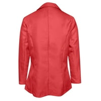 Jedrine jakne Žene Ležerne modne čvrste boje s dugim rukavima od vitka jakna kofesiona