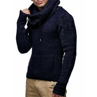 Mafytytpr veliki i visoki muški zimski džemperi čišćenje mens spajanje dugačak tanak duks s visokim