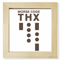 Morse Code hvala dot-line expression kvadratni okvir okvira zidne tablice