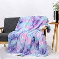 Lješnjaka mekana plišana dvoslojna pokrivačica plišana udobna FAU krzno bacanje pokrivača kauč na kauč
