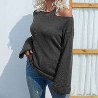 Ženski džemper džemper za žene Fall Hoodie Žene Ležerne prilike udobne modne pulover dugih rukava okrugli