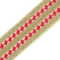 IndianBeatifulrt Gold Dori & Yellow Thread Dupion Trim by Dvorište Šivenje tkanine čipke zanatlije za šivanje širine