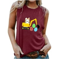 Sretan uskršnji zečji zečji grafički majice smiješni uskrsni dan Žene djevojke Termperi The The majica