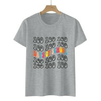 Košulje za žene Dressy Casual Graphic CrewNeck kratki rukav Srećan 100. dan školske više kolor majica