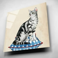 Epic Art 'Lady Cat I' Mirce Popp, akril zidni staklo, 12 x12