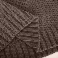 Plus size za žene, ženski jeseni zimski ležerni džemperi rebrani komad pletena pulover džemperi udobni