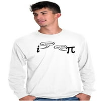 Racionalni real pi pie broj matematičke nerd dugih rukava majica muškaraca žena Brisco brendovi 3x