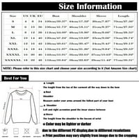 Bluze za žene personalizirani print kratki rukav V-izrez V-izrez Radne majice l