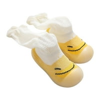 Zuwimk Baby Cipele, dječje djevojke dječake PU kožne cipele Toddler Prvi šetač mekim jedinim visokim gornjim tenisicama cipele s cipelama žuto