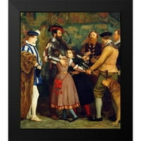Millais, John Evertt Crni moderni uokvireni muzej umjetnički print pod nazivom - otkupnina