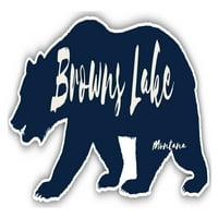 Browns Lake Montana Suvenir 3x frižider magnetni medvjed dizajn