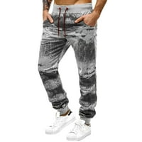 Zuwimk muške hlače opušteno fit, muško klasično-fit -Resistant naleted chinoacha pant siva, XL