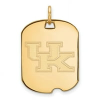 Čvrsti 10K žuti zlatni univerzitet u Kentucky malom pseću oznaku