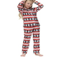 Djevojke dugih rukava pidžama setovi Kid Girl casual pidžamas set životinjskog ispisa slepom sa gumbom