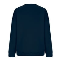Brglopf Torgy dukseri za žene dugih rukava posada pulover casual pune boje bluze za odjeću jesen zimska