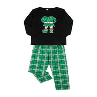 Musuos Božićne pidžame za obiteljski božićni ELF Print Podudaranje pidžama Set Xmas PJS set