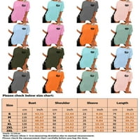 Luxplum majica za žene posade vrat ljetni vrhovi životinjski print majica labav pulover radnoj tee svijetlo