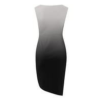 Haljine za žene mini bez rukava Casual Wrap omotiše ljeto V-izrez haljina siva xl