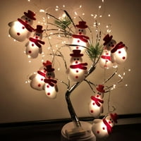 Božićne svjetlo za snijeg - LED-ovi 5,4ft vodootporna svjetlost gudačka svjetla, kratka plišana svjetla