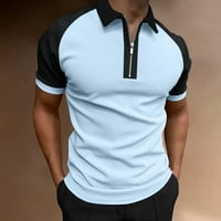Sanbonepd muške košulje muško ljeto Čvrsto patchwork majica Okrenite majicu na vrhu navratnika