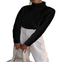 Amiliee ženske kornjače dugih rukava pulover vrhove pletene majice gornja odjeća